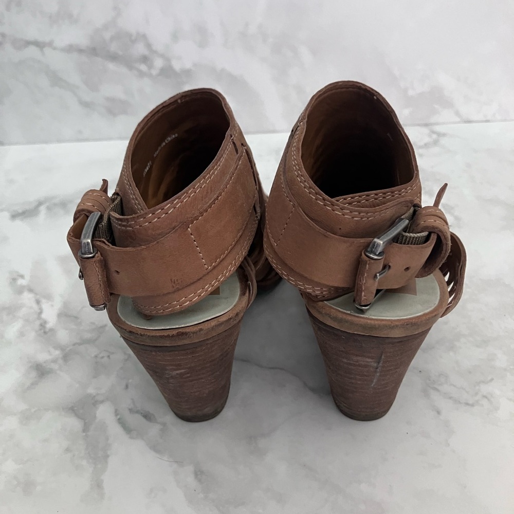 DOLCI VITA Tan Heeled Bootie Sandals Size 7.5 - Picture 4 of 8